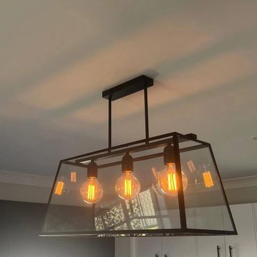 Feature pendant lighting installation Newcastle NSW electrician