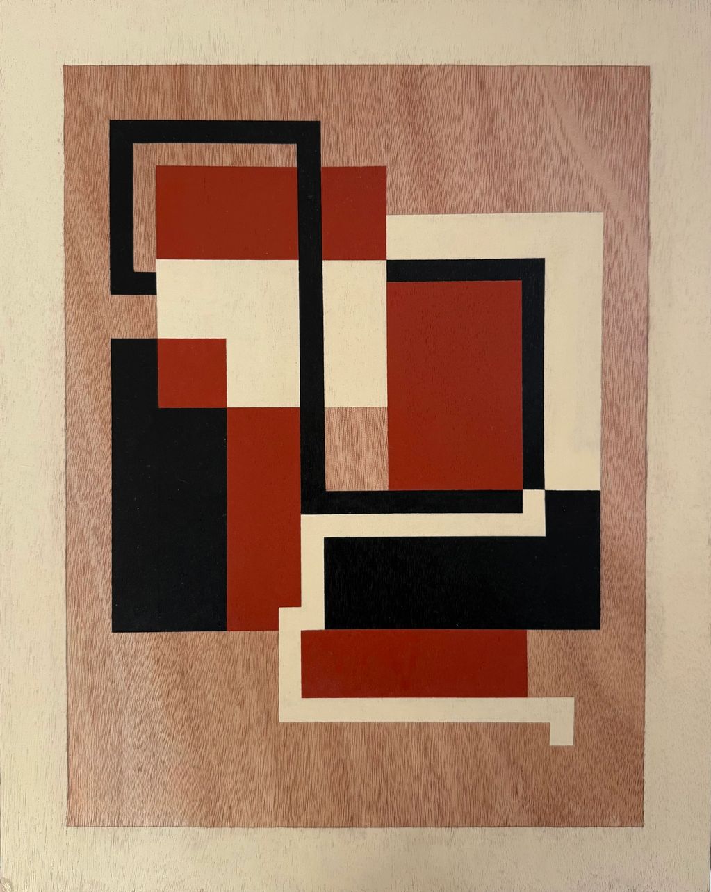 'Equilibrium in Paper Collage' - Kristen Reiner (2025).

Acrylic on paper, collaged.