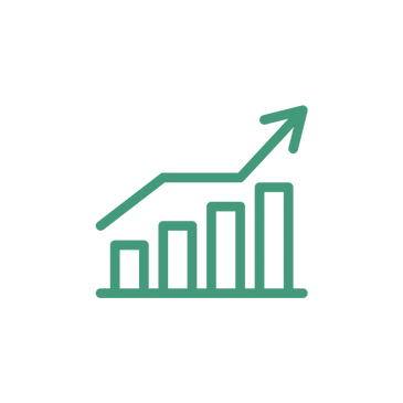 Icon of a growth chart