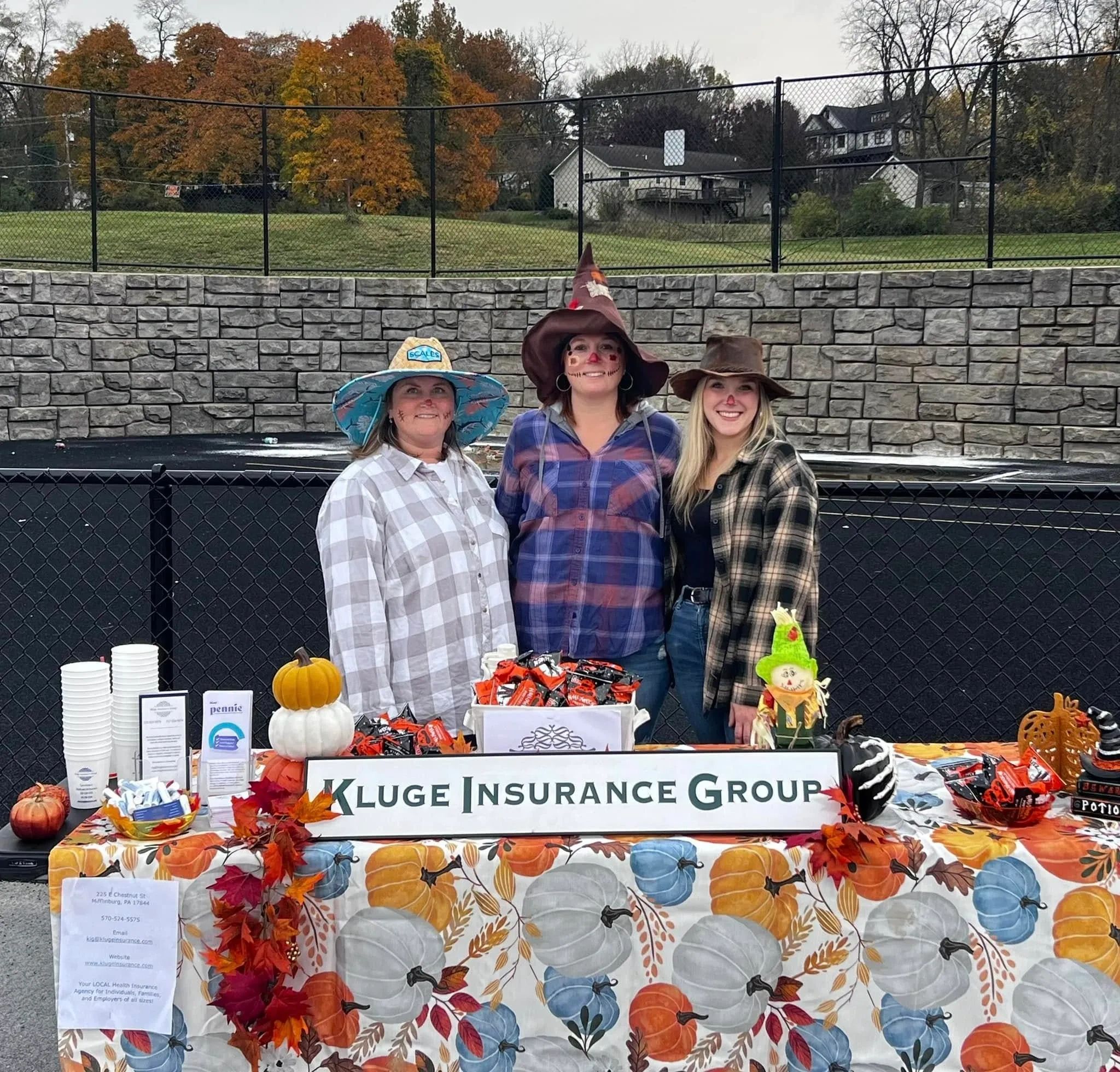 The Staff got to dress up and hand out candy at the Milton Treats on the Track.