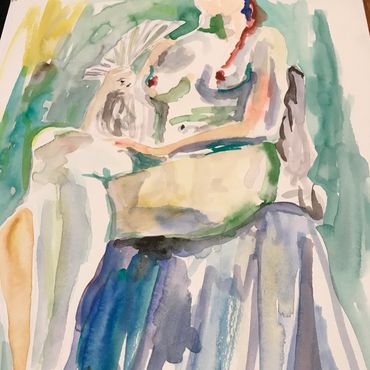 Coming of Age
18"x 22" framed
Watercolor
