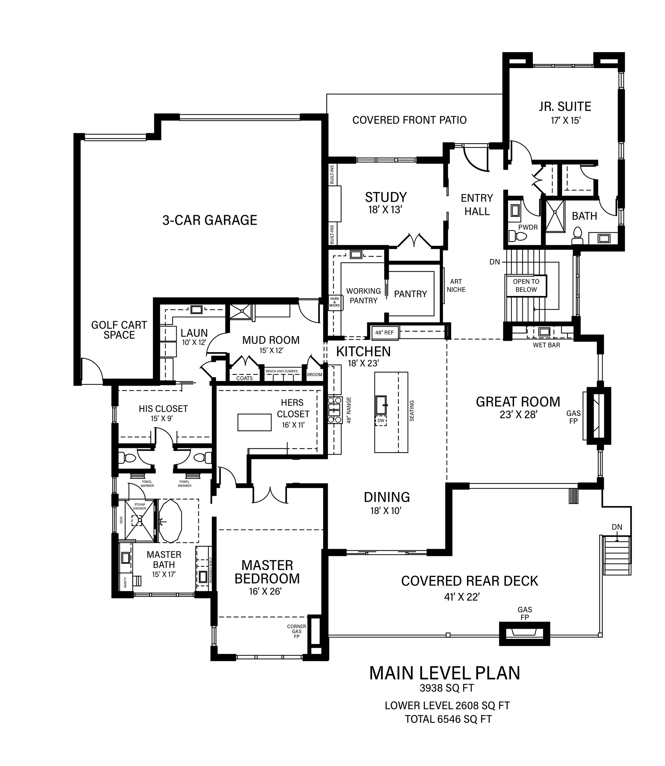 2669 Southwind Main Level plan