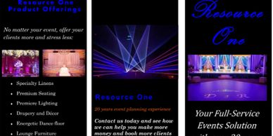 Xquisite Events B2B Marketing Collateral