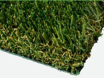 Close-up of artificial grass corner.