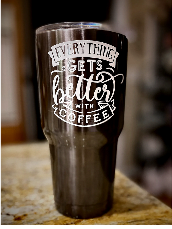  
Custom Accent Stainless Travel Mug