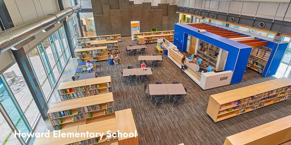 Library at Howard Elementary School.