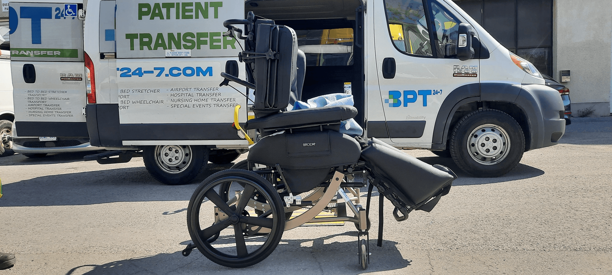 BPT-24-7 wheelchair transfer van in downtown Ottawa