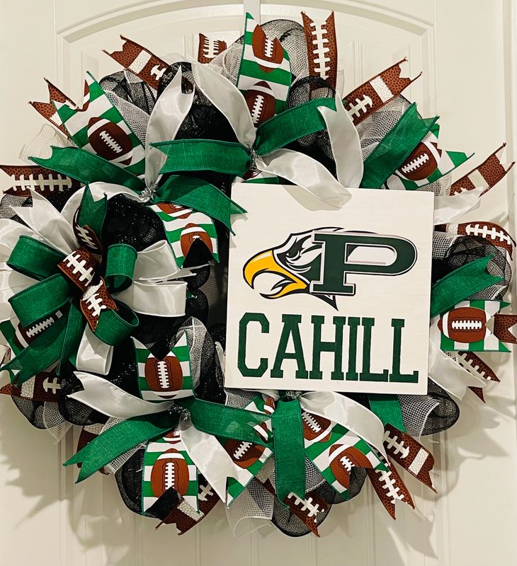 philadelphia eagles deco mesh wreath