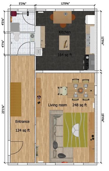 Laneway floorplan and layout