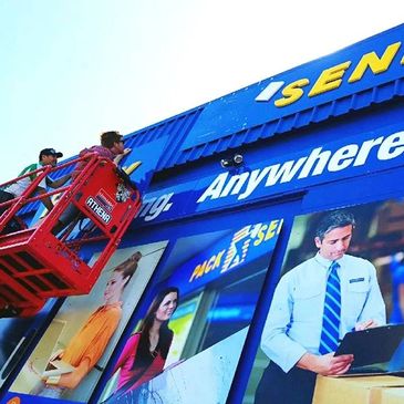 Shop Signage, window stickers, illuminated signage, fascias, wayfinding signage