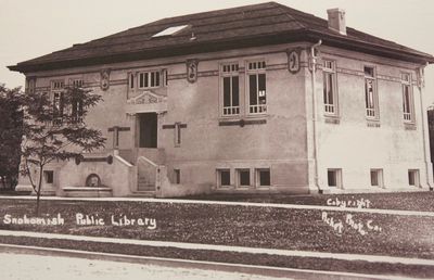 The Snohomish Carnegie Library as it was. 
