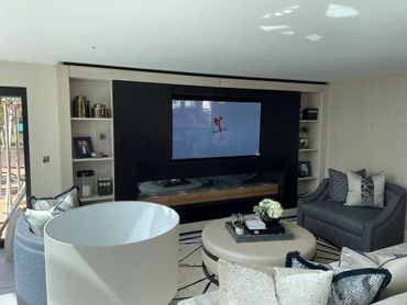 Finished bespoke TV unit