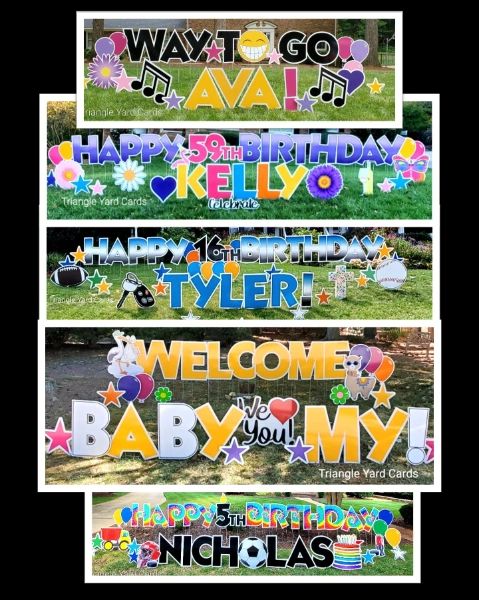 Rainbow Unicorn Party Decoration, Happy Birthday Yard Sign, Outdoor  Personalized Lawn Decor,, Custom Name Pastel Banner for Girls, Gift 