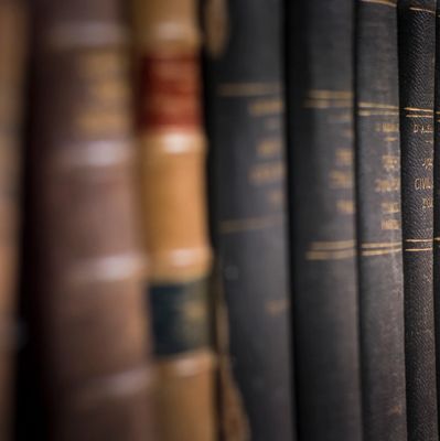 Row of law books