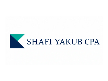 Logo for Shafi Yakub CPA with a modern geometric design.