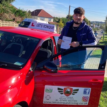 Driving lessons near me in Orpington; Mason B passed with Let's Torque Driving School!
