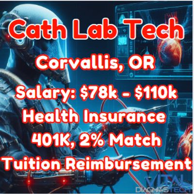 Full-time Cath Lab Tech job in Corvallis, Oregon. Job details provided by Vital DiagnosTech.