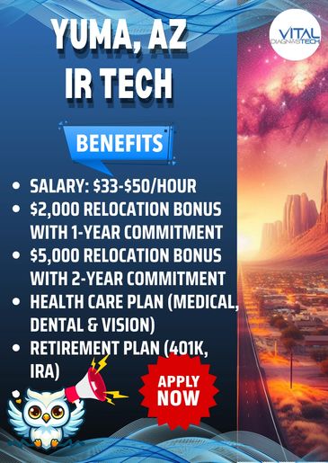 Full-time Interventional Radiology Tech career in Yuma, Arizona. Job provided by Vital DiagnosTech.
