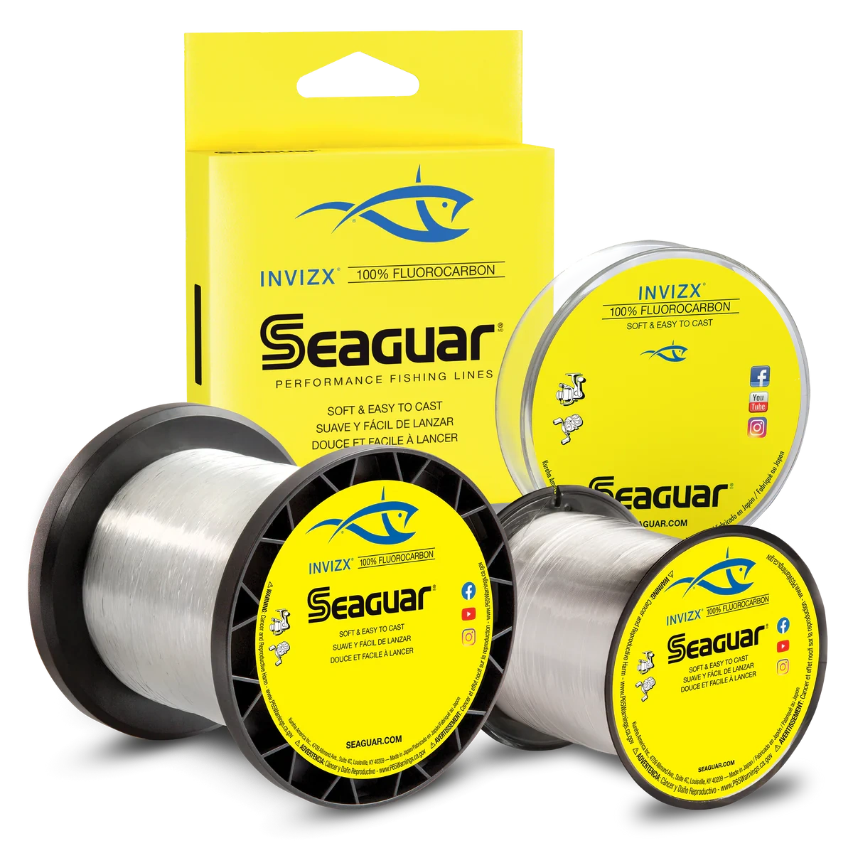 Seaguar Invizx Fluorocarbon Line 200yd Spool