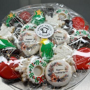 Assored Christmas cookies on a platter