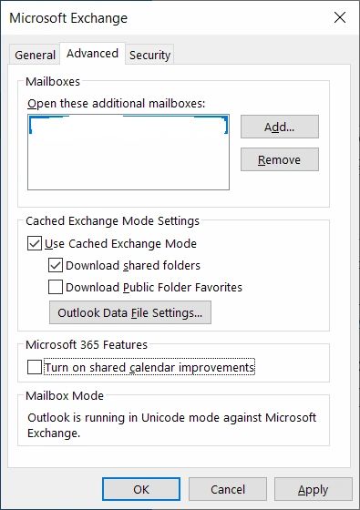 Microsoft Outlook "The set of folders cannot be opened"