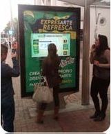 Giant Tablet @ a Bus STOP