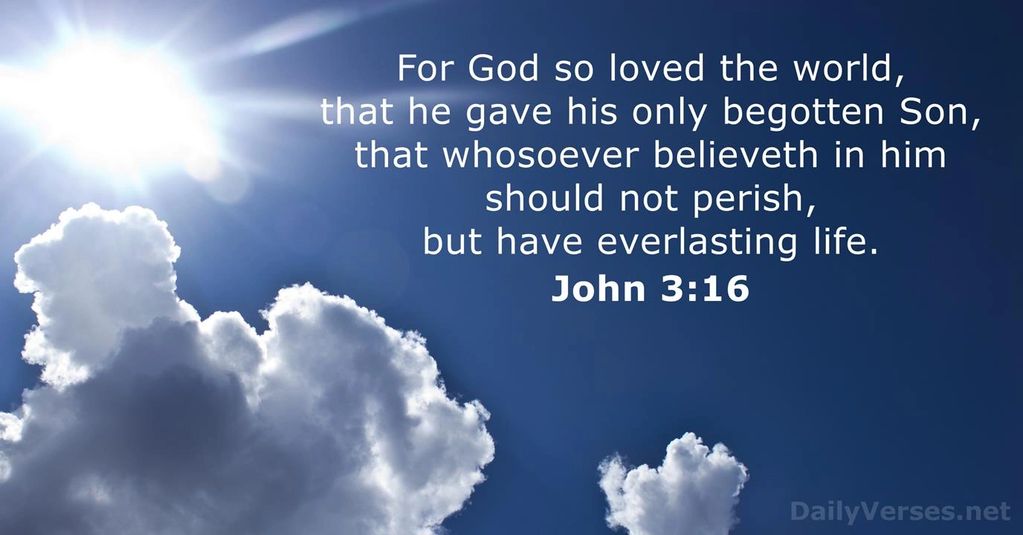 John 3:16 KJV 