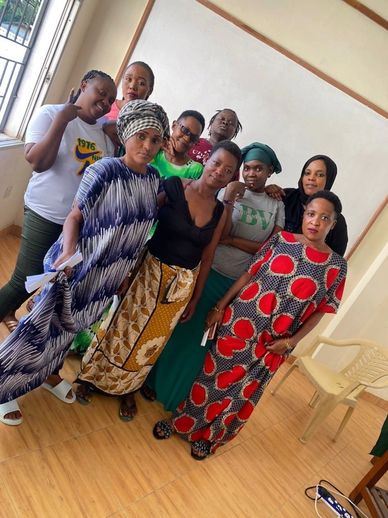 A group photo of women