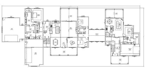 Detailed architectural floor plan of a large house.