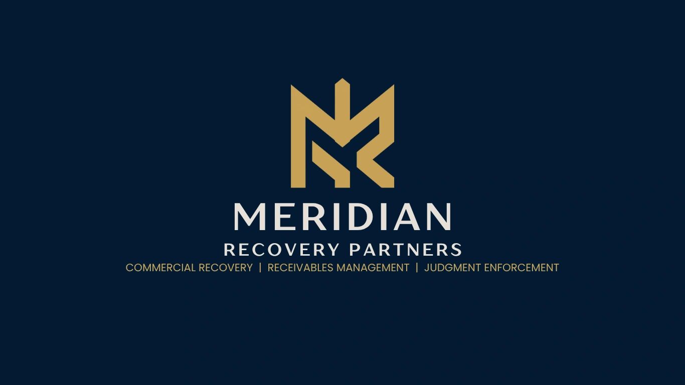 Logo for Meridian Recovery Partners with services listed.