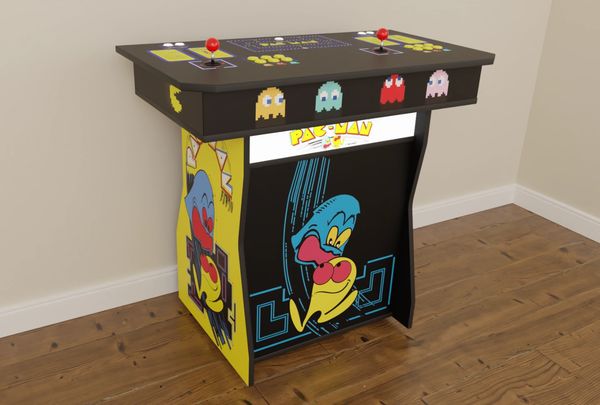 2-player arcade pedestal cabinet
