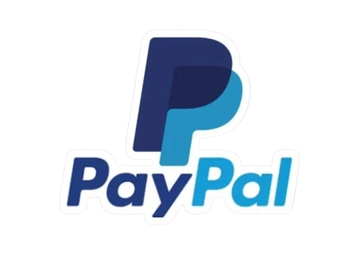 The PayPal logo with overlapping P's in blue shades.