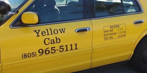 Vehicle taxi yellow cab