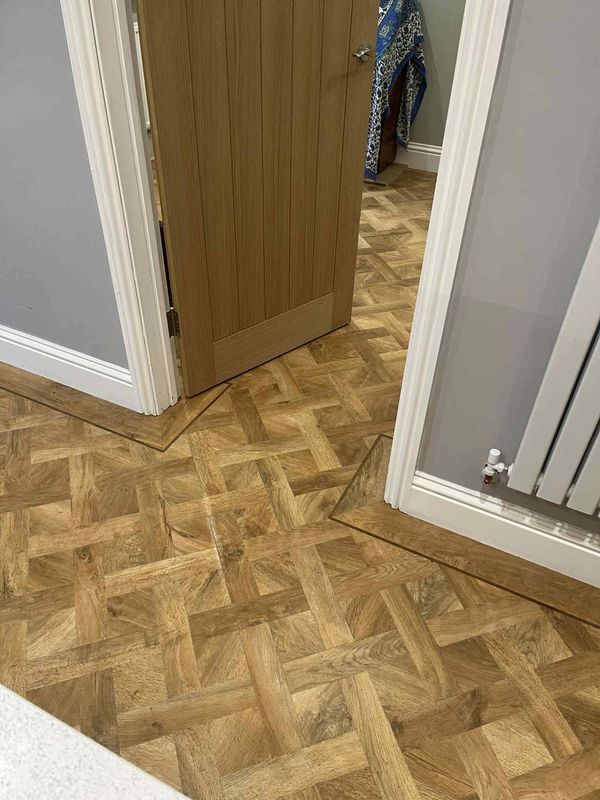 LVT Herringbones Installed to a new Build Property throughout