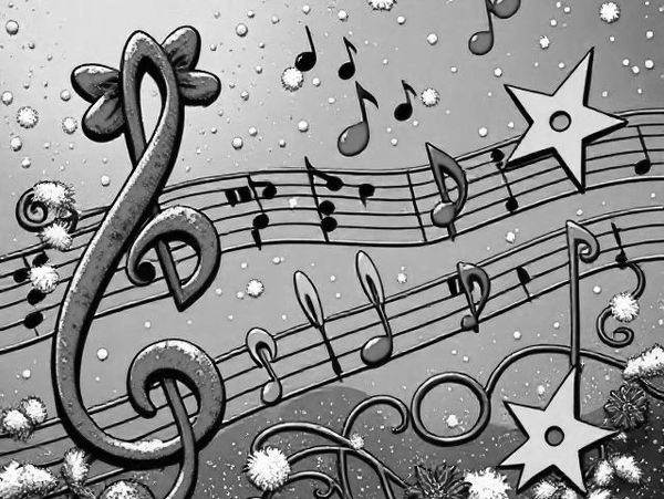 Holiday Musical notes