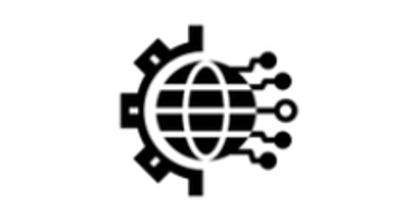 Iconic black cat silhouette with big eyes and curled tail.