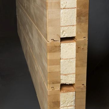 Insulated Log Cabin Logs