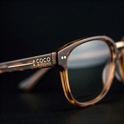 Aro marca coco, color madera del mejor material: Acetato.