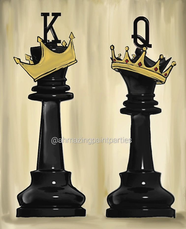 KING & QUEEN CHESS PIECES