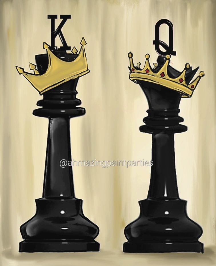 King and Queen Chess Pieces