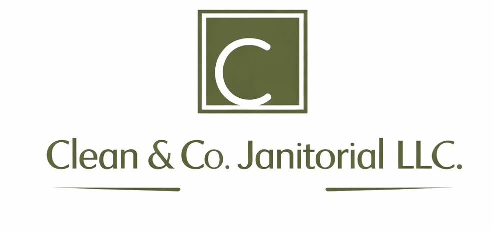 Logo for Clean & Co. Janitorial LLC with a green square and white letter C.