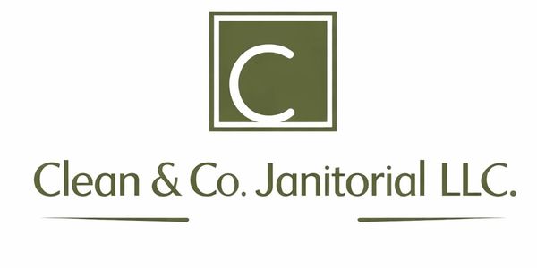 Logo for Clean & Co. Janitorial LLC with a green square and white letter C.