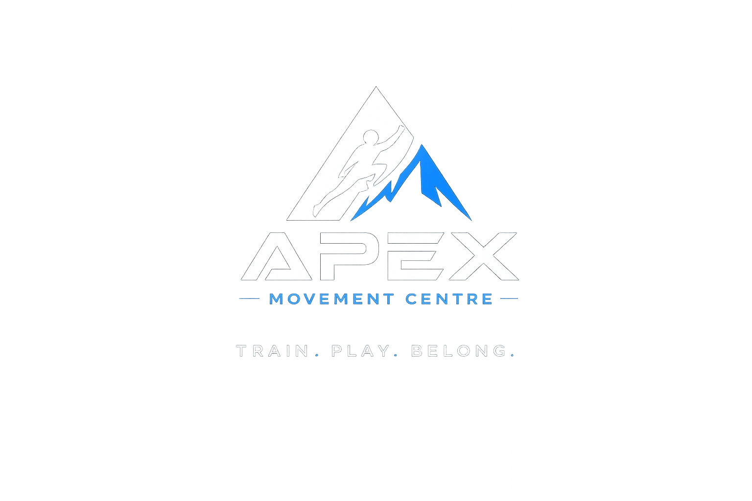 Logo of Apex Movement Centre with a mountain and athlete graphic.