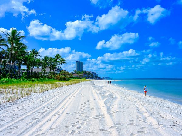 sandy white beaches