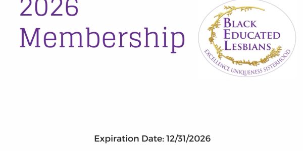 2026 Membership card for Black Educated Lesbians.