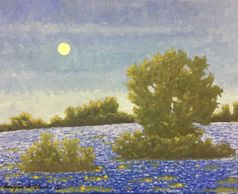 Bluebonnet Moon Rise