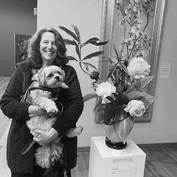 Dog graduate and owner