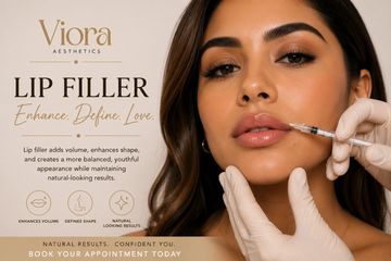 Lip filler treatment enhances lips with natural-looking results.