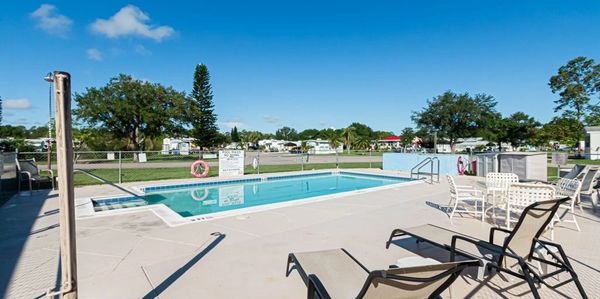 Outdoor heated pool