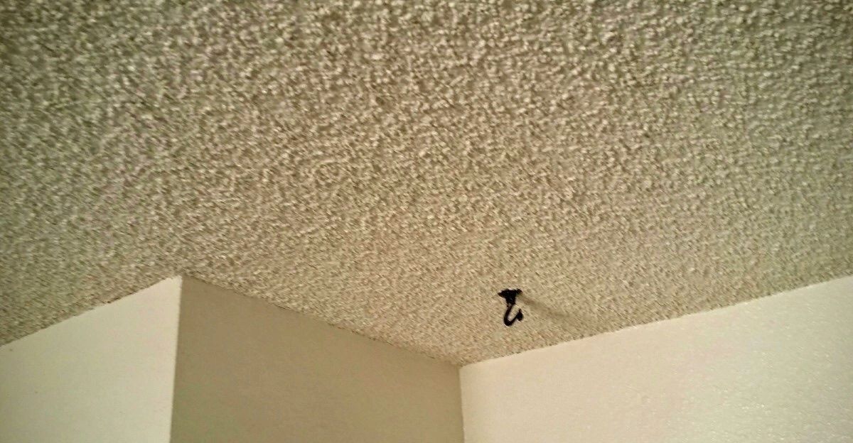 skim coating popcorn ceiling